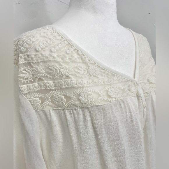 Karen Kane Lace Inset Top - Picture 4 of 8